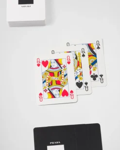 Mujer/Hombre Prada JUEGOS|JUEGOS Y ACCESORIOS PARA EL HOGAR^Estuche Con Tres Barajas De Cartas