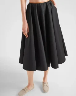 Mujer Prada FALDAS^Falda Con Vuelo De Re-nylon