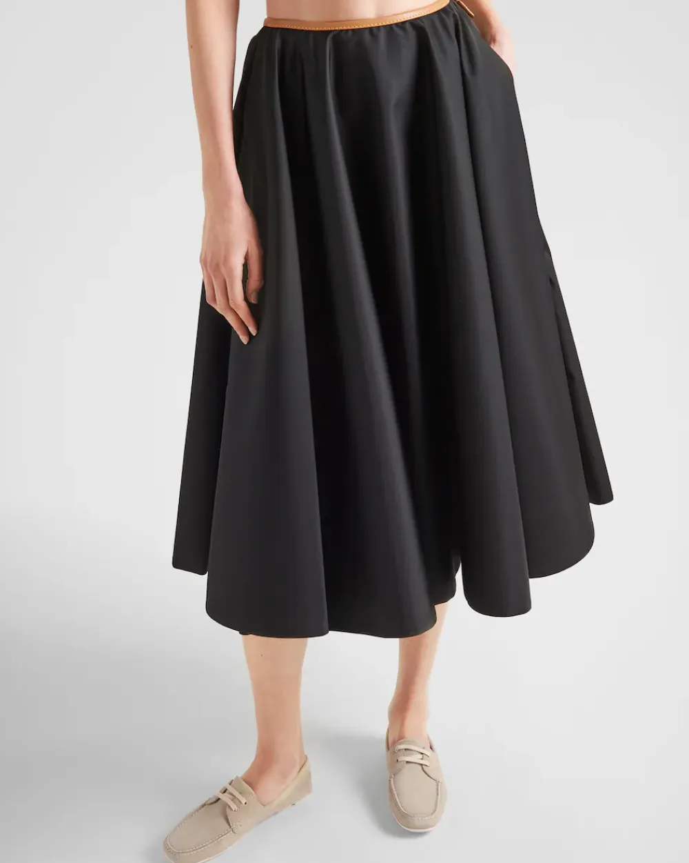 Mujer Prada FALDAS^Falda Con Vuelo De Re-nylon