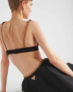 Mujer Prada FALDAS^Falda Con Vuelo De Re-nylon