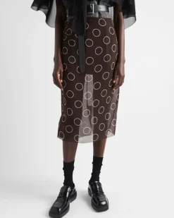 Mujer Prada FALDAS^Falda De Georgette Estampada