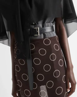 Mujer Prada FALDAS^Falda De Georgette Estampada