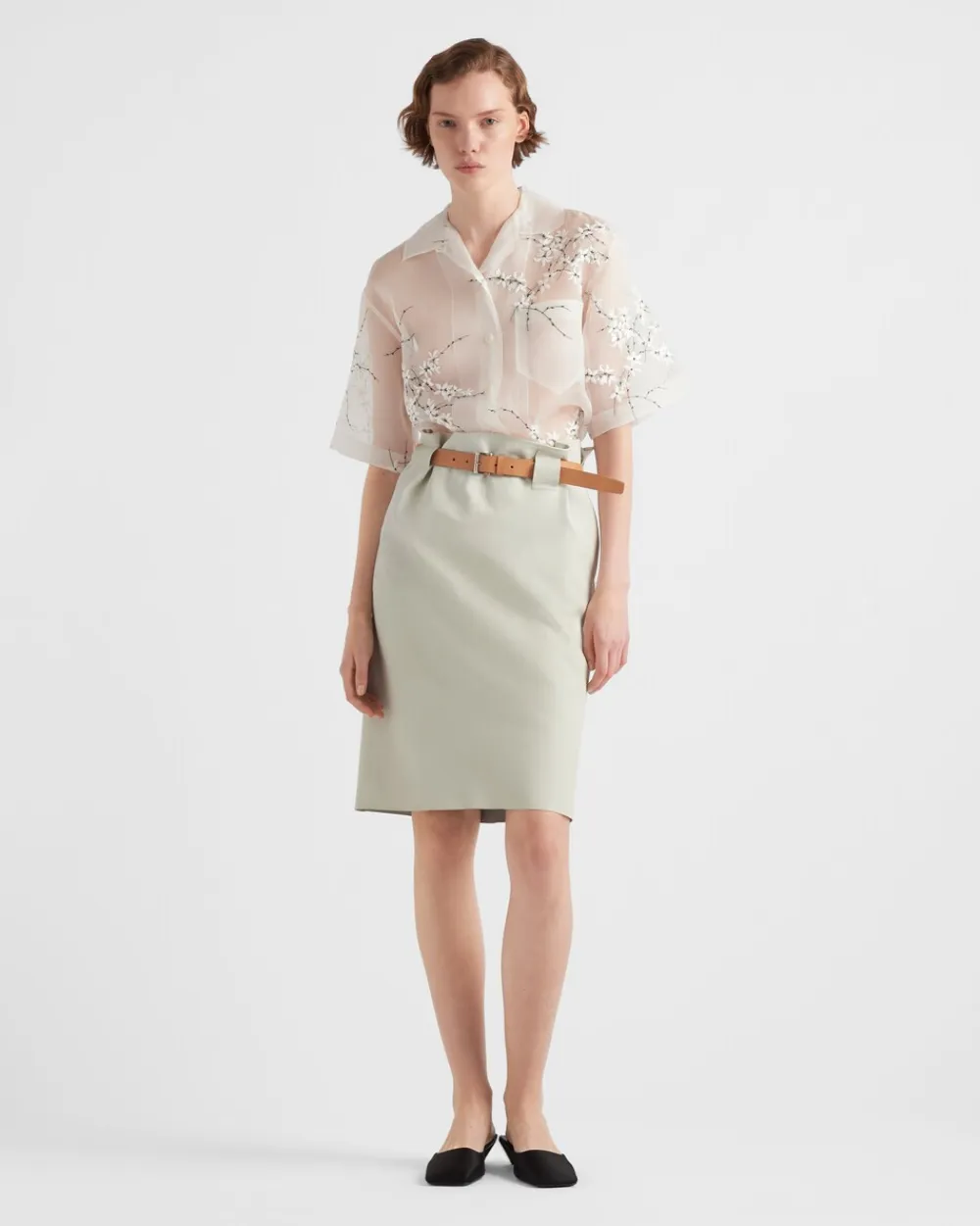 Mujer Prada ROPA DE PIEL^Falda De Piel