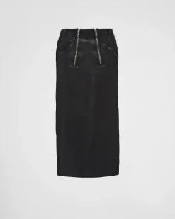 Mujer Prada ROPA DE PIEL^Falda De Piel