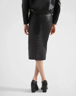 Mujer Prada ROPA DE PIEL^Falda De Piel