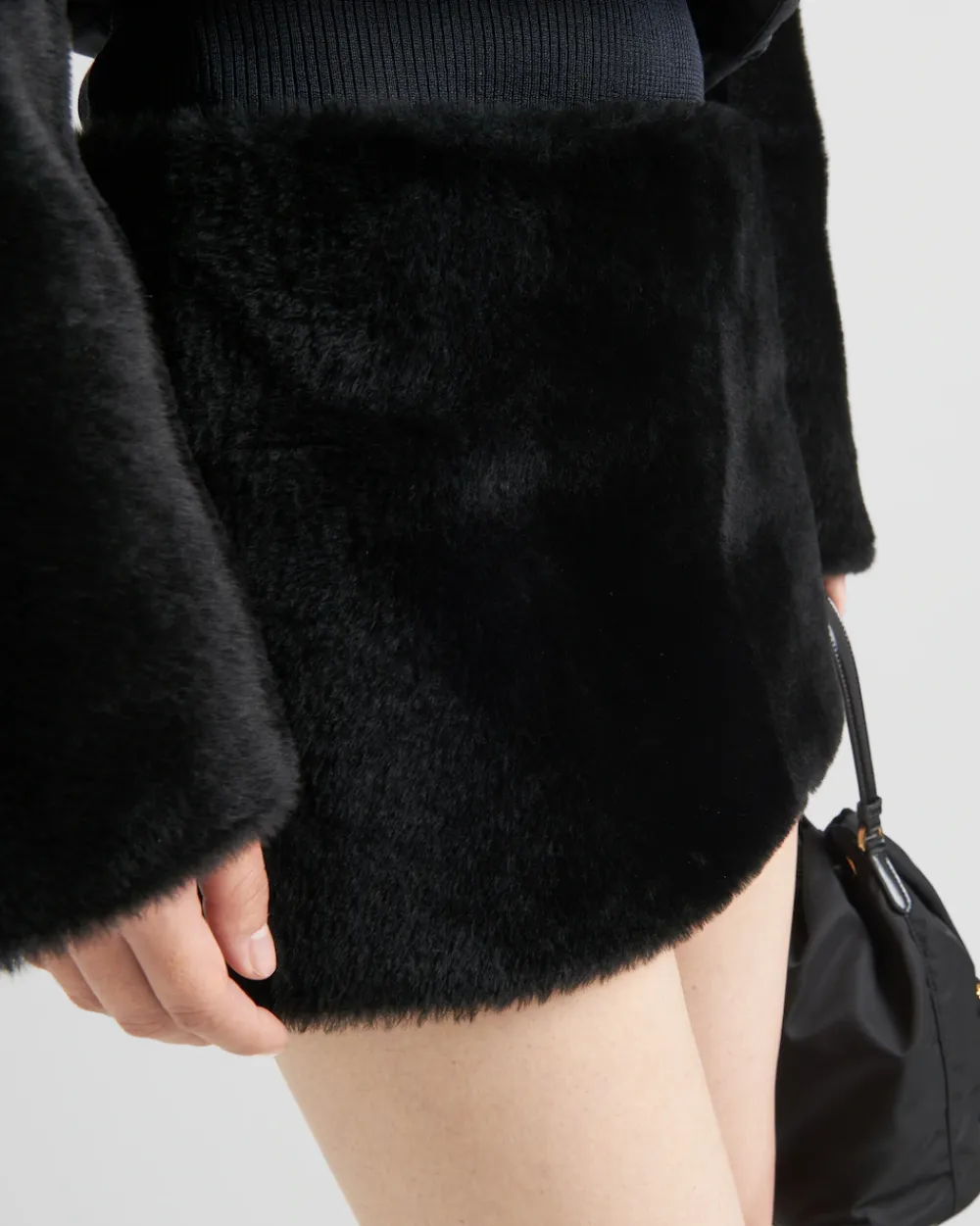 Mujer Prada ROPA DE PIEL^Falda De Piel Vuelta