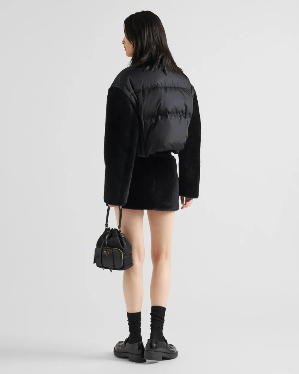 Mujer Prada ROPA DE PIEL^Falda De Piel Vuelta