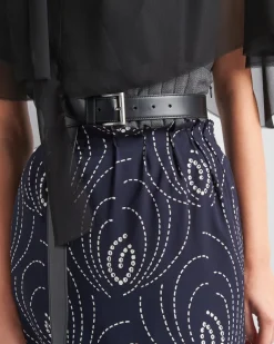 Mujer Prada FALDAS^Falda De Sablé Con Estampado