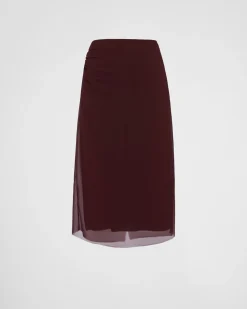 Mujer Prada FALDAS^Falda Georgette