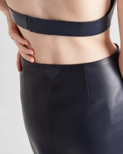 Mujer Prada ROPA DE PIEL^Falda Larga De Napa