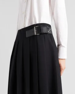 Mujer Prada FALDAS^Falda Midi De Gabardina