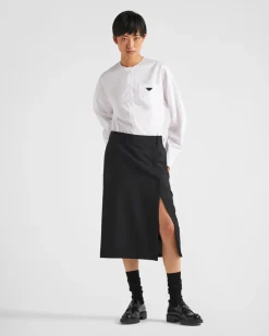Mujer Prada FALDAS^Falda Midi De Kid Mohair