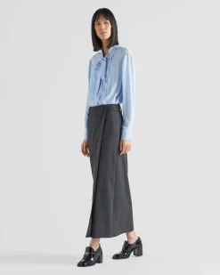 Mujer Prada FALDAS^Falda Midi De Lana
