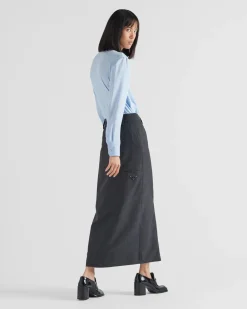 Mujer Prada FALDAS^Falda Midi De Lana