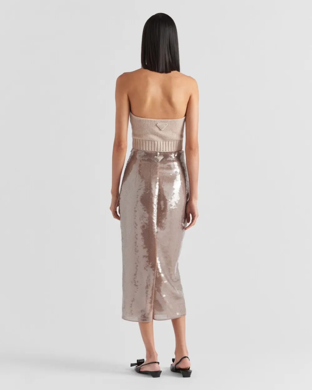 Mujer Prada FALDAS^Falda Midi De Lentejuelas