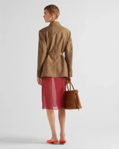 Mujer Prada FALDAS^Falda Midi De Organza