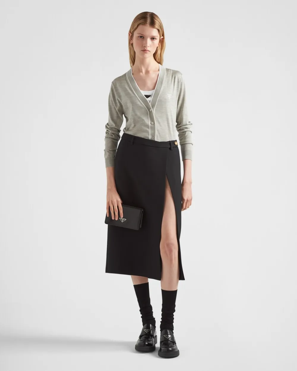 Mujer Prada FALDAS^Falda Midi De Tricotina