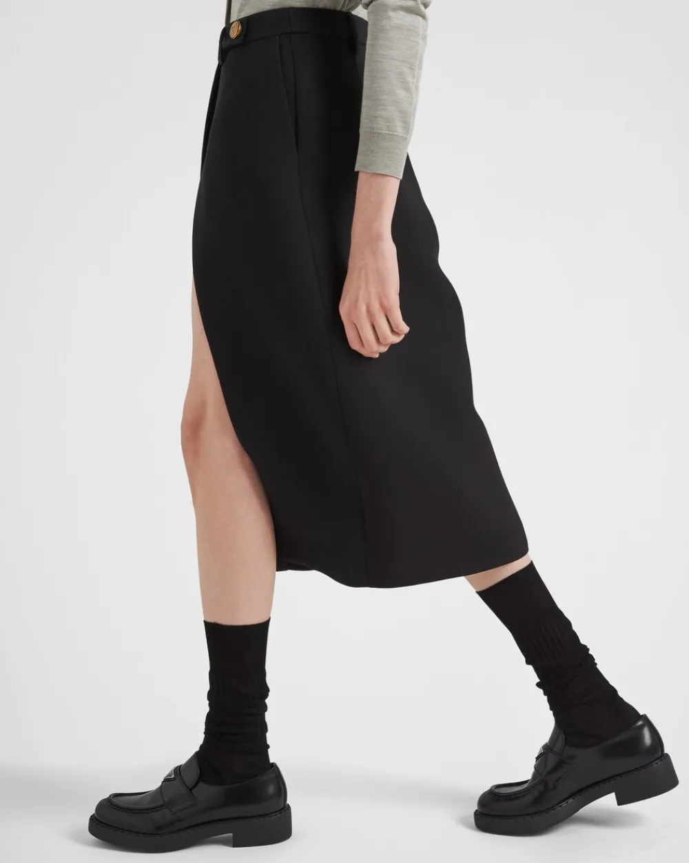 Mujer Prada FALDAS^Falda Midi De Tricotina