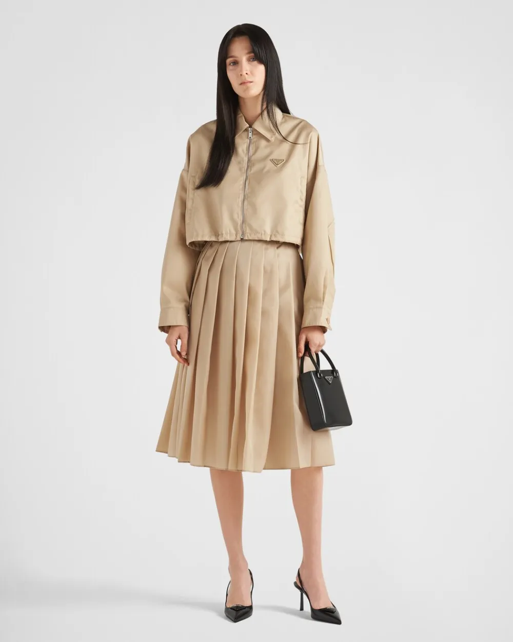 Mujer Prada COLECCIÓN FEMENINA|FALDAS^Falda Plisada De Re-nylon