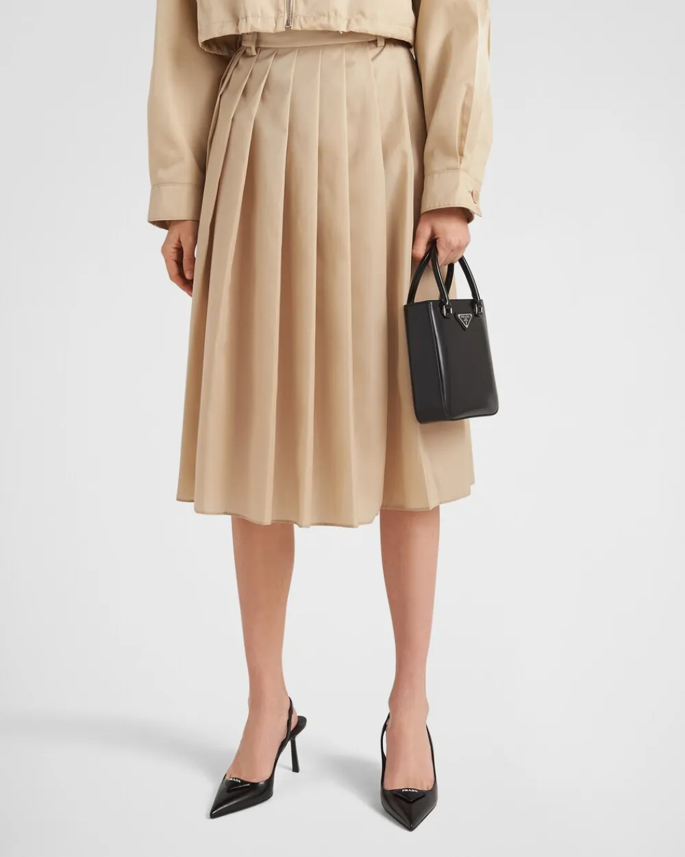 Mujer Prada COLECCIÓN FEMENINA|FALDAS^Falda Plisada De Re-nylon