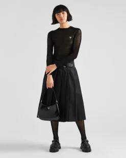 Mujer Prada COLECCIÓN FEMENINA|FALDAS^Falda Plisada De Re-nylon