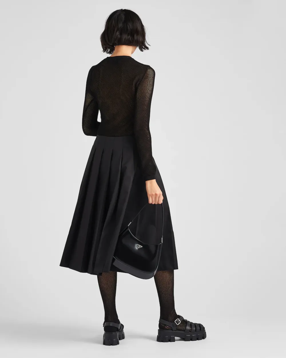 Mujer Prada COLECCIÓN FEMENINA|FALDAS^Falda Plisada De Re-nylon