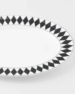 Prada BANDEJAS Y ACCESORIOS DE MESA^Fuente Grande De Porcelana - Checkerboard