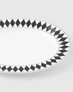 Prada BANDEJAS Y ACCESORIOS DE MESA^Fuente Mediana De Porcelana - Checkerboard