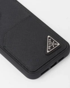 Hombre Prada ACCESORIOS TECNOLÓGICOS Y LLAVEROS^Funda De Iphone&nbsp;14&nbsp;Pro&nbsp;Max De Piel Saffiano