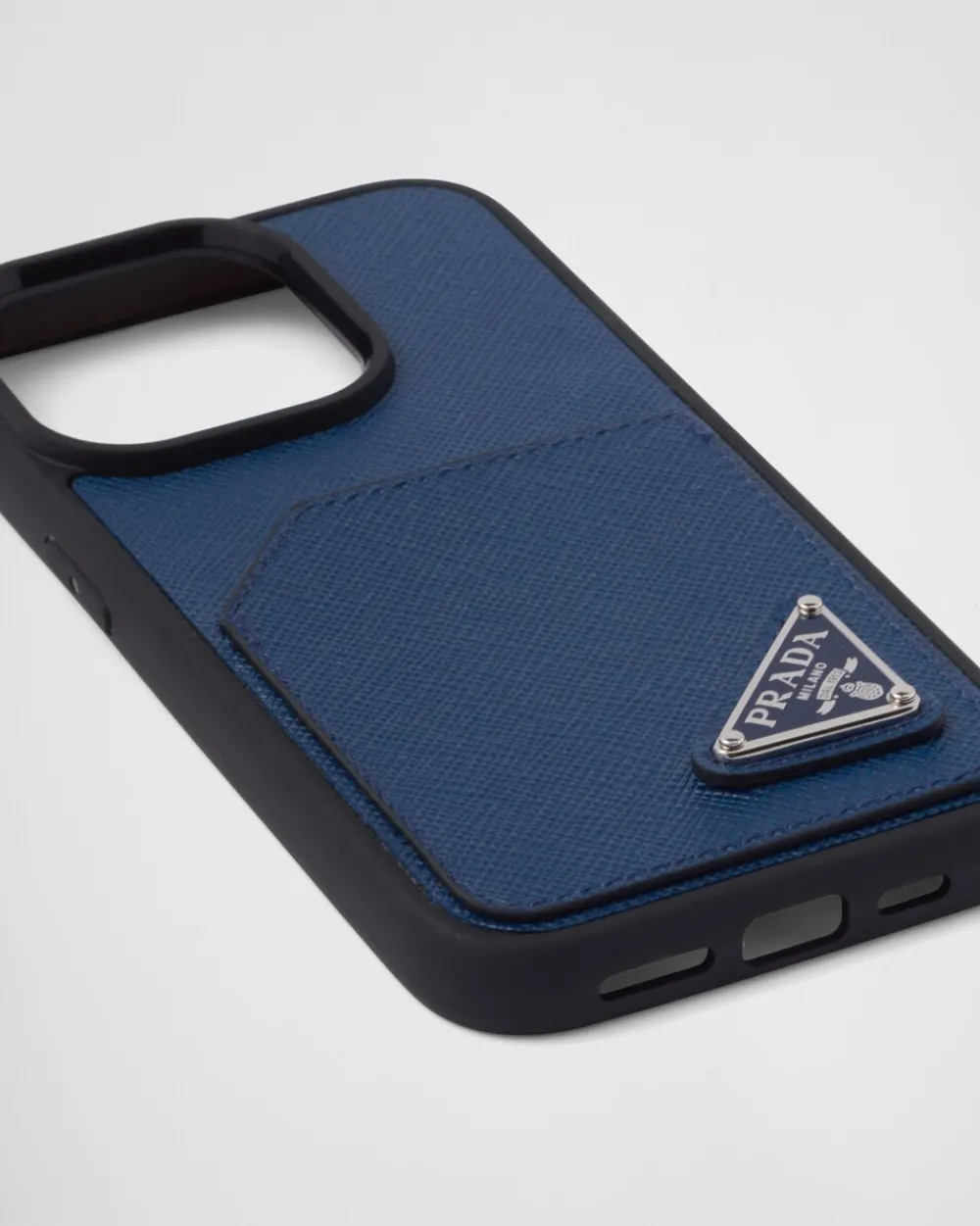 Hombre Prada ACCESORIOS TECNOLÓGICOS Y LLAVEROS^Funda Para Iphone 14 Pro De Piel Saffiano