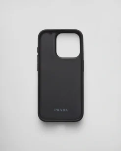 Mujer Prada ACCESORIOS TECNOLÓGICOS Y LLAVEROS^Funda Para Iphone&nbsp;15&nbsp;Pro&nbsp;De Piel Saffiano