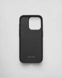 Mujer Prada ACCESORIOS TECNOLÓGICOS Y LLAVEROS^Funda Para Iphone 15 Pro De Piel Saffiano