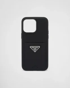 Mujer Prada ACCESORIOS TECNOLÓGICOS Y LLAVEROS^Funda Para Iphone 14 Pro Max De Piel Saffiano