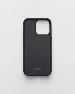 Mujer Prada ACCESORIOS TECNOLÓGICOS Y LLAVEROS^Funda Para Iphone 15 Pro Max De Piel Saffiano