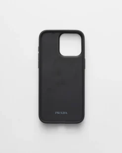 Hombre Prada ACCESORIOS TECNOLÓGICOS Y LLAVEROS^Funda Para Iphone 15 Pro Max De Piel Saffiano