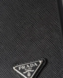 Hombre Prada ACCESORIOS TECNOLÓGICOS Y LLAVEROS^Funda Para Iphone&nbsp;15&nbsp;Pro&nbsp;Max De Piel Saffiano