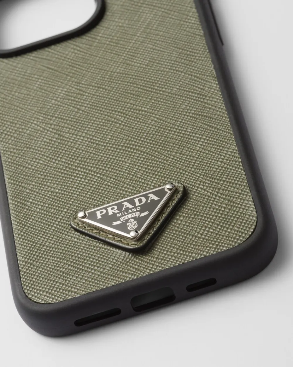 Hombre Prada ACCESORIOS TECNOLÓGICOS Y LLAVEROS^Funda Para Iphone 15 Pro Max De Piel Saffiano