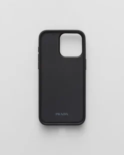 Mujer Prada ACCESORIOS TECNOLÓGICOS Y LLAVEROS^Funda Para Iphone 15 Pro Max De Piel Saffiano