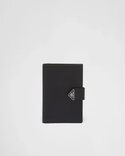 Hombre Prada CARTERAS Y TARJETEROS^Funda Para Pasaporte De Piel Y Piel Saffiano