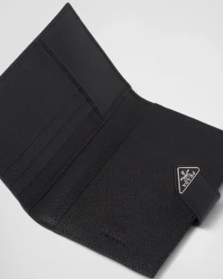 Hombre Prada CARTERAS Y TARJETEROS^Funda Para Pasaporte De Piel Y Piel Saffiano