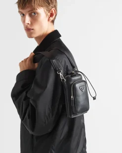 Hombre Prada ACCESORIOS TECNOLÓGICOS Y LLAVEROS^Funda Para Smartphone De Piel