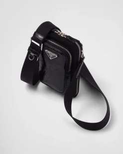 Hombre Prada ACCESORIOS TECNOLÓGICOS Y LLAVEROS^Funda Para Smartphone De Re-nylon Y Piel De Cocodrilo