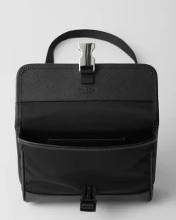Mujer/Hombre Prada ACCESORIOS TECNOLÓGICOS Y LLAVEROS|ACCESORIOS TECNOLÓGICOS Y LLAVEROS^Funda Para Smartphone De Re-nylon Y Piel Saffiano