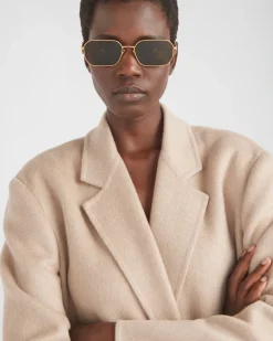 Mujer Prada GAFAS DE SOL^Gafas De Sol Con Logo Triangular