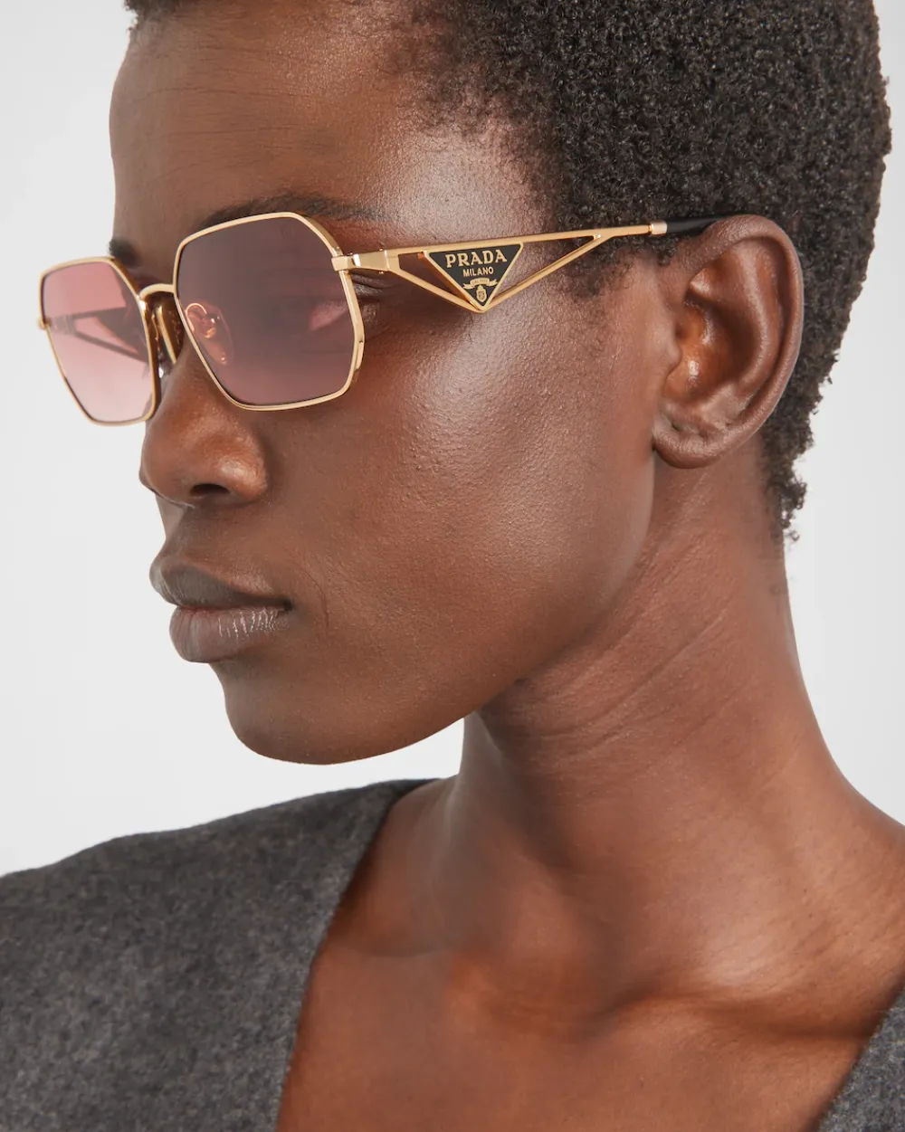 Mujer Prada GAFAS DE SOL^Gafas De Sol Con Logo Triangular