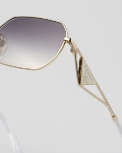 Mujer Prada GAFAS DE SOL^Gafas De Sol Con Logo Triangular