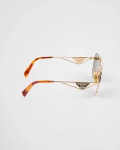 Mujer Prada GAFAS DE SOL^Gafas De Sol Con Logo Triangular