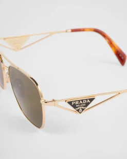 Mujer Prada GAFAS DE SOL^Gafas De Sol Con Logo Triangular