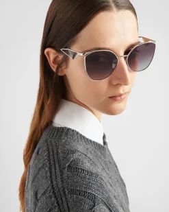 Mujer Prada GAFAS DE SOL^Gafas De Sol Con Logo Triangular