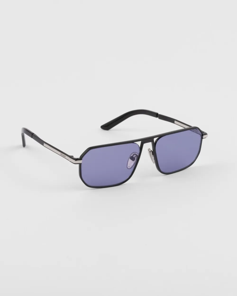 Hombre Prada GAFAS DE SOL^Gafas De Sol Con Una Icónica Placa De Metal
